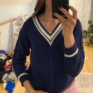 Cable knit sweater